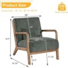 RISOKEYS Mid-Century Modern Accent Chair with Pillow: Stylish Corduroy Upholstery & Easy Assembly - for Living Room, Bedroom, Balcony Decor - 3 of 4