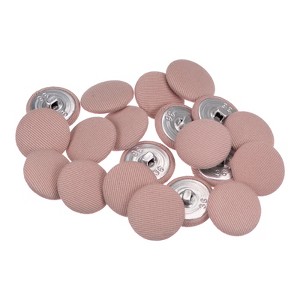 Unique Bargains Metal Shank Round Cloth Covered DIY Sewing Buttons 20 Pcs - 1 of 4