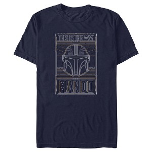 Men's Star Wars: The Mandalorian Mando This is the Way Line Art T-Shirt - 1 of 4