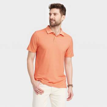 Light Orange Notch Collar Shirt