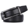 Mio Marino  Men's Indented Designed Ratchet Belt - Deep Charcoal, Size:  Adjustable From 28 To 44 Waist : Target