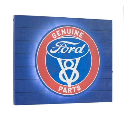 Vintage Ford Genuine Parts LED Wall Sign: American Art Decor
