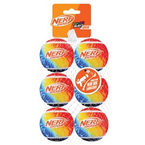 NERF Color Blast Squeak Tennis Ball Dog Toys - 1 of 4