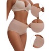 INSPIRE CHIC Leak Proof Briefs for Women's Cotton High Waist Elastic Waistband Full Coverage Tummy Control Period Underwear - 3 of 4