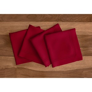Solino Home Linen Double Hemstitch Dinner Napkins - 1 of 4