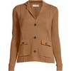 Lands' End Women's Drifter Ribbed Collared Blazer Sweater - 3 of 4