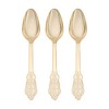 Smarty Had A Party Shiny Baroque Gold Plastic Spoons - 600 pcs - 2 of 4