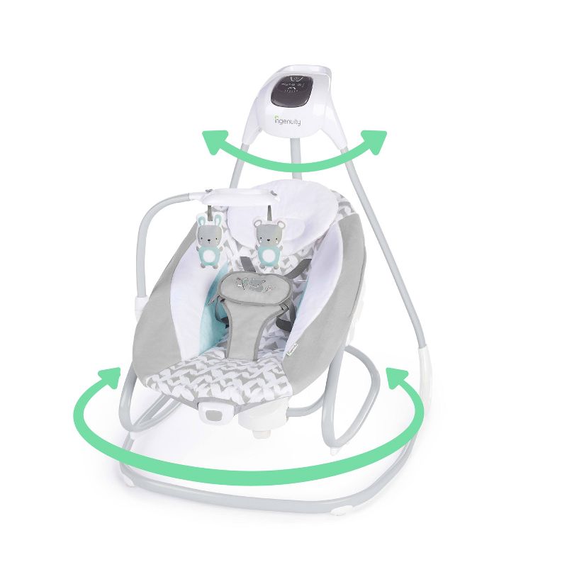 Ingenuity 2-in-1 Multi-Direction Compact Baby Swing &#38; Rocker with Vibrations - Raylan, 6 of 24