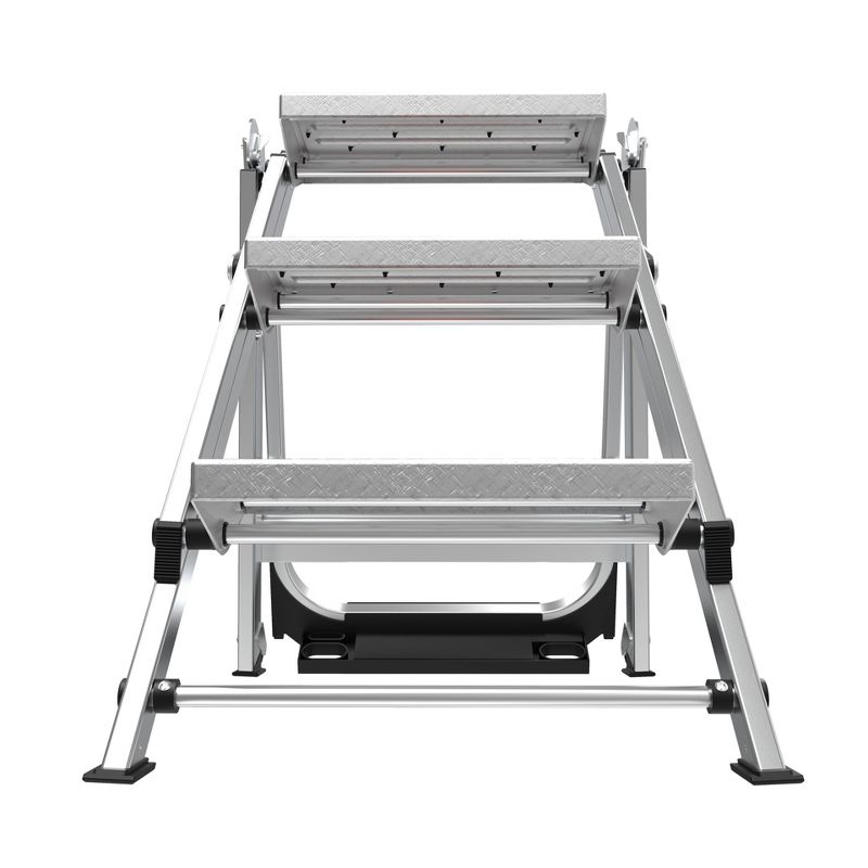 Little Giant Ladder Systems 3-step ANSI Type IA 300 lb Aluminum Stepstool with handrail Gray, 5 of 19