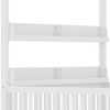 KTMBDW Canopy Bed Frame with 2 Tier Storage Shelves and Guardrails, Montessori Floor Bed with Fence for Girls, Boys - 4 of 4