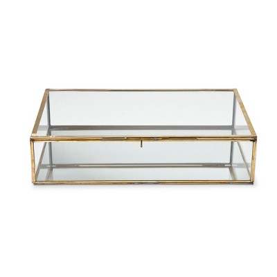 tag Brass & Glass Display Box - brass