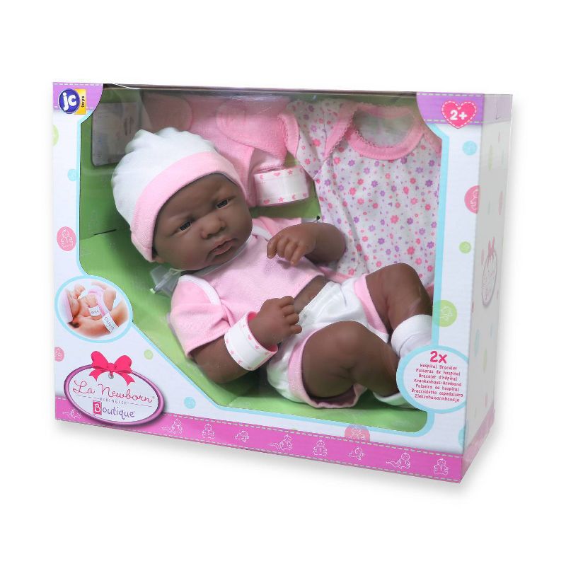 JC Toys La Newborn 14&#34; Baby Doll 8pc Set - Pink, 5 of 6