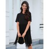 Whizmax Women's Tassel Dress Casual Summer Dress Short Sleeve Fringe Hem Dresses Party Concert Outfits for Women - 4 of 4