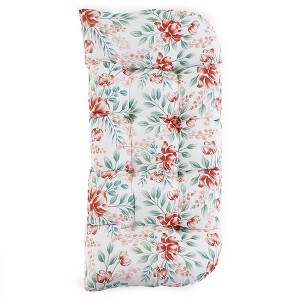 The Lakeside Collection Printed Outdoor Cushion Collection - Terra Cotta Floral Chaise Lounge - 1 of 2