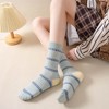Anna-Kaci 3 Pairs Women's Mid-Calf Striped Casual Cotton Socks - 2 of 4