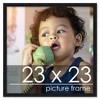 PosterPalooza | Square Classic Modern Black Picture Frame - UV Acrylic, Foam Board Backing, Hanging Hardware - 2 of 4