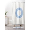 Deny Designs April Lane Art Block Monogram Shower Curtain - 3 of 3