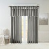 TopComfy Curtain Panels Faux Silk Valance Elegant Beaded Window Curtain Soft Faux Silk Fabric Decorative Curtain for Home, Gray, 1.7"*10.04"*7.09" - 2 of 4