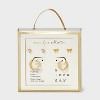 14K Gold Plated Cubic Zirconia Bow Stud and Twist Hoop Earring Set 3pc - A New Day™ Gold - 3 of 3