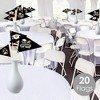 Big Dot of Happiness Law School Grad - Triangle Future Lawyer Graduation Party Photo Props - Pennant Flag Centerpieces - Set of 20 - 2 of 4