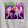 JoJo Siwa Peace Love Dance Graphic Long Sleeve Fleece Sweatshirt - Athletic Heather - 2T - 2 of 3