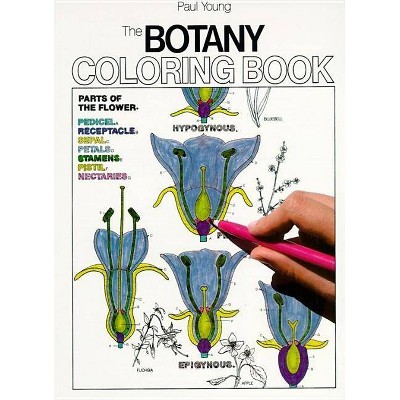 Botany Coloring Book - (Coloring Concepts) by  Paul Young (Paperback)