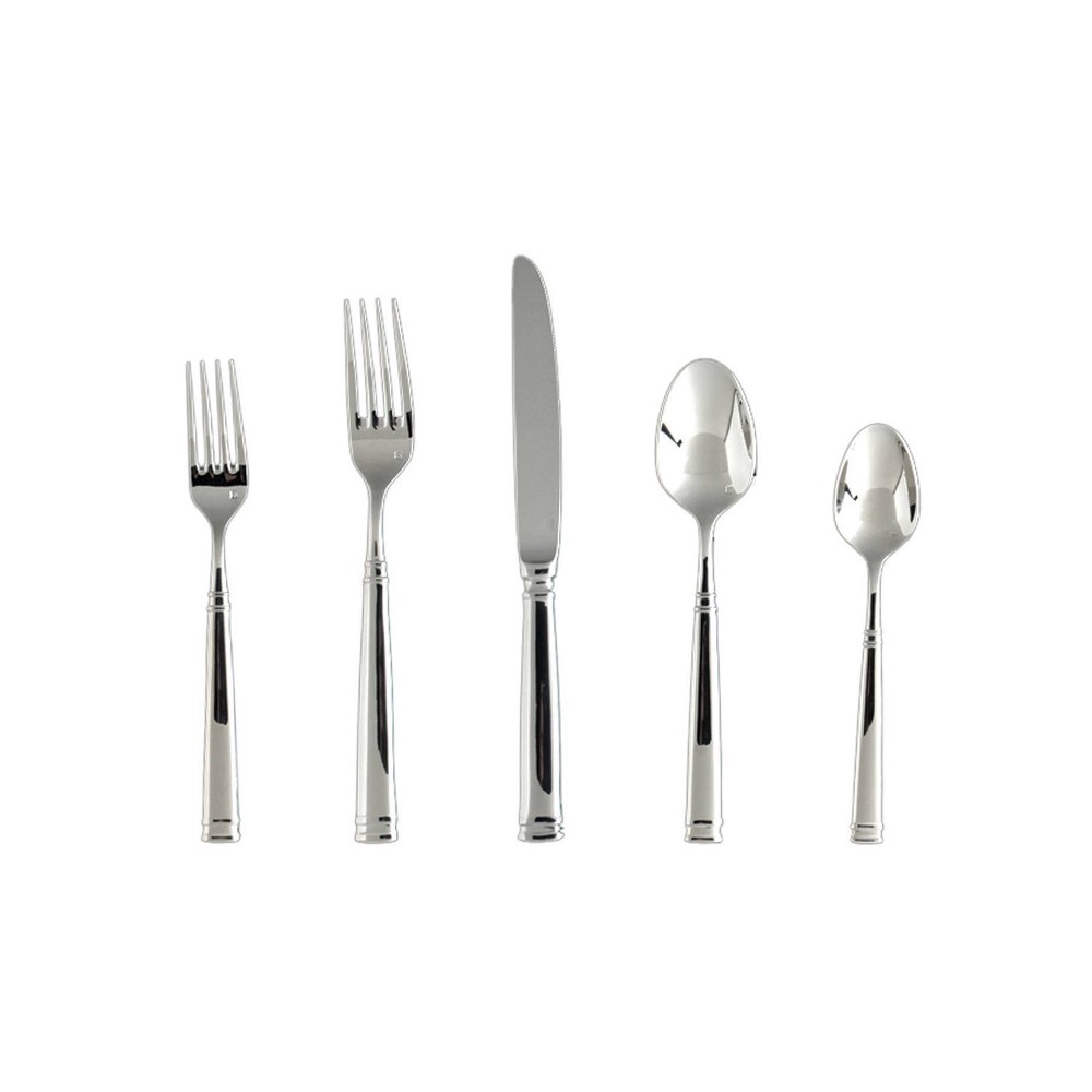 Photos - Other Appliances Fortessa Tableware Solutions 20pc Bistro Stainless Steel Flatware Set Silv
