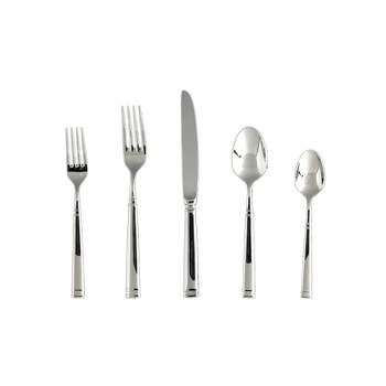 Fortessa Tableware Solutions 20pc Bistro Stainless Steel Flatware Set Silver