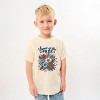 The Juniper Shop Distressed Land Of The Free Flowers Youth Short Sleeve Tee - 3 of 4