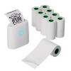 JADENS 2-Inch Continuous Thermal Sticker Paper – White, Waterproof, Ink-Free, Easy-Peel, Archival-Grade Adhesive Paper (9 Rolls) - 2 of 4