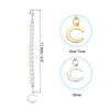 Unique Bargains Identification Handle Letter Charm Accessories Gold & Silver Tone 2 Pcs - 2 of 4