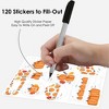 Big Dot of Happiness Fall Pumpkin - Assorted Halloween or Thanksgiving Party Gift Tag Labels - To and From Stickers - 12 Sheets - 120 Stickers - 3 of 4