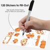 Big Dot of Happiness Fall Pumpkin - Assorted Halloween or Thanksgiving Party Gift Tag Labels - To and From Stickers - 12 Sheets - 120 Stickers - image 3 of 4