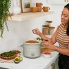 Crock-Pot Manual Design Series 3 Quart Slow Cooker with 3 Cook Settings, Removable Dishwasher and Oven Friendly Stoneware for Meal Prep, Woodgrain - 4 of 4