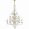 Crystorama Lighting Traditional Crystal 25 - Light Chandelier in  Polished Brass - 2 of 4