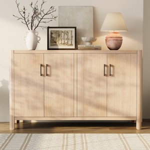 59'' Farmhouse Sideboard Cabinet with 4 Doors & Soft Close Hinges,Rustic Storage for Entryway or Dining Room-Baofuwish - 1 of 4