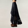 Anna-Kaci Women's Layered Lace Asymmetrical Maxi Skirt with Sheer Panels and Flowing Hem - 3 of 4