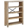 vidaXL 4-Tier Bookcase 31.5 in.x11.8 in.x43.3 in. Solid Wood Acacia - 2 of 4