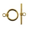 John Bead Must Have Findings Metal Gold 17mm Toggle Clasps for Jewelry Making Findings, 5 Pieces - 2 of 3