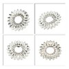 Unique Bargains Women's Oval Rhinestone Wedding Shoe Clips Silver Tone 2 Pcs - 4 of 4