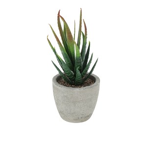 Unique Bargains Artificial Plants Mini Aloe-Vera in Pulp 2.76"x2.76"x5.51" 1 Pc - 1 of 4