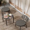 GustoWave 3-Piece Rattan Bistro Set, All-Weather Patio Furniture For Porch/Lawn/Garden - 4 of 4