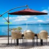 360° Rotating 10FT Offset Patio Umbrella, Cantilever Hanging Umbrella with UPF 50+ - 4 of 4