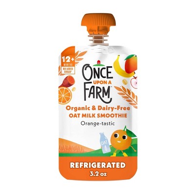 Once Upon A Farm Organic Dairy-Free Orange-Tastic Oat Milk Smoothie - 3.2oz