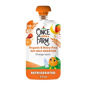 Once Upon A Farm Organic Dairy-Free Orange-Tastic Oat Milk Smoothie - 3.2oz - 1 of 4
