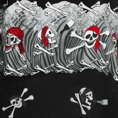 skull crossbones black