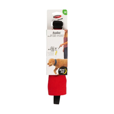 Nite Ize Raddog All-in-One Collar and Leash Combo - Dog Collar with Built-in Retractable Leash