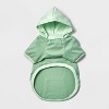 Lightweight Printed Pocket Dog Hoodie - Green - Boots & Barkley™ - 3 of 4