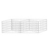 VidaXL Gabion Basket Galvanised Steel 47.2Inchx11.8Inchx19.7Inch - 4 of 4