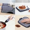 REGALWOVEN Durable Heat Resistant Waterproof Easy to Clean Kitchen Pot Holders and Oven Gloves for Cooking and Baking Oven Mitts - 4 of 4